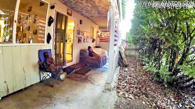 her husband catches her indulging in solo pleasure on the patio with another man   a steamy hd encounter : Ultima