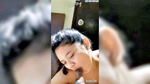 blowjob, malaysian, asian - blonde indonesian housewife gives startlingly intense blowjob