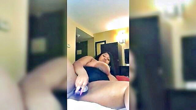 ebony birthday girl indulges in solo self pleasure : Girl Girl