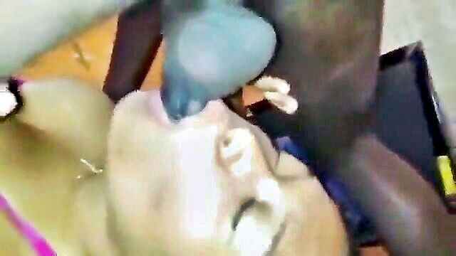 blowjob, latina, spanish - a spanish girl gives an excellent head to her partner