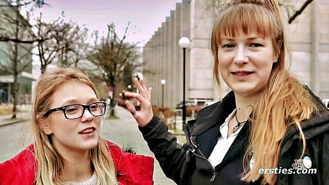 Ida - german blonde and brunette lesbians indulge in sensual masturbation Ersties