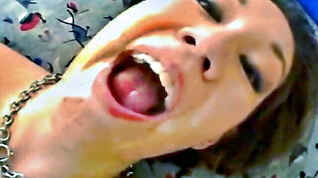 facial, cumshot, asian - a generous brunette consumes multiple doses of semen including a facial cumshot and swallow