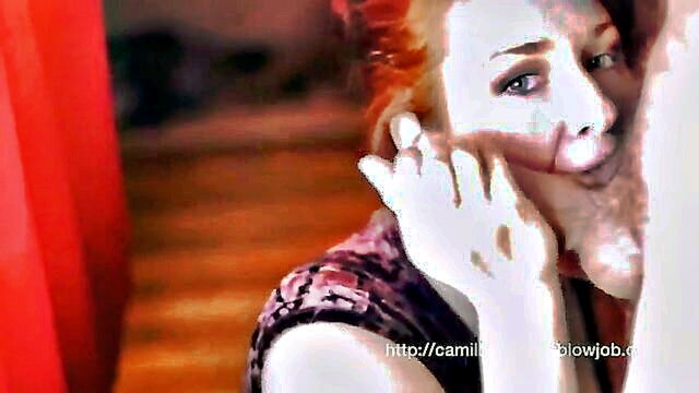 Camille Crimson, Chloe Morgane, Camille, Crimson, Morgane - redhead camille crimson gives an excellent deepthroat and cumshot
