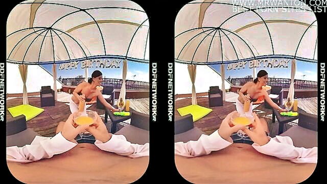 Vicky Love - explore exotic cabana fantasy with vicky love in 180° vr cowgirl ride DDF Network VR