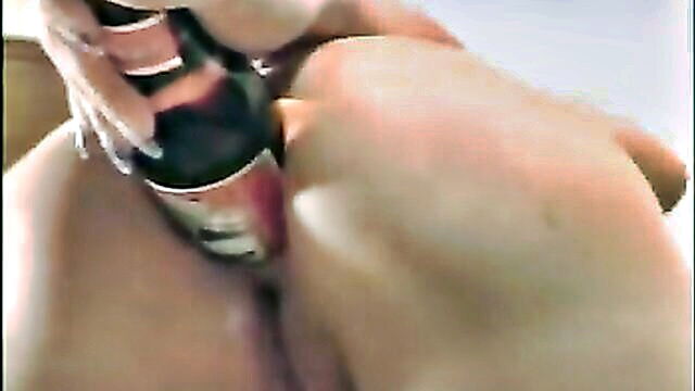 anal, solo girl, dildos/toys - a tantalizing solo performance with a unique twist involving beer bottles and anuses