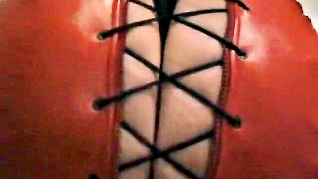 angelique the dominant beauty showcases her tight cfm skirt and corset in a seductive display of leather and butt fetish appeal : Angel