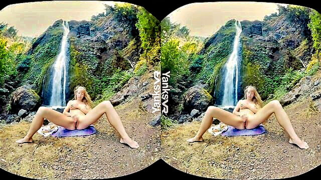 caucasian amateur veronicas vr masturbation with favorite vibrator : Yanks VR