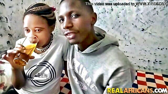 african college couples intense homemade sex tape : Real Africans