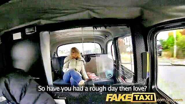 sexy blonde gets revenge on boyfriend with steamy encounter : Fake Taxi