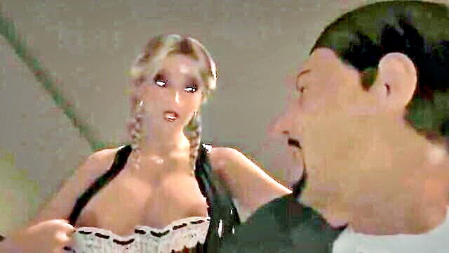 big tits, cartoon, milf - cartoonish milf with ample bosom
