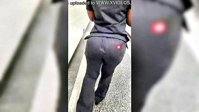 ass, nurse, big butt - voluptuous african nurse with ample curves and a voluptuous rear end