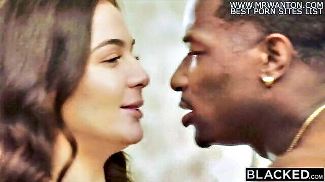 blonde bombshell blair indulges in coworkers well endowed black shaft for interracial threesome : Blacked