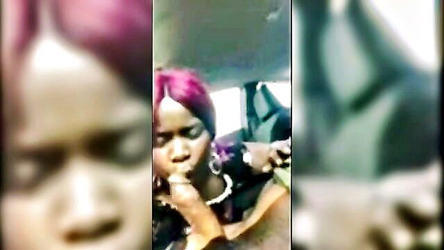 blowjob, swallow, ebony - african babe gets her ass and pussy fucked by a webcam boy