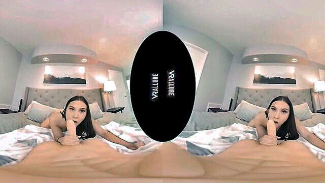 experience the thrill of solo play in vr with a fresh faced all american beauty : VR Allure