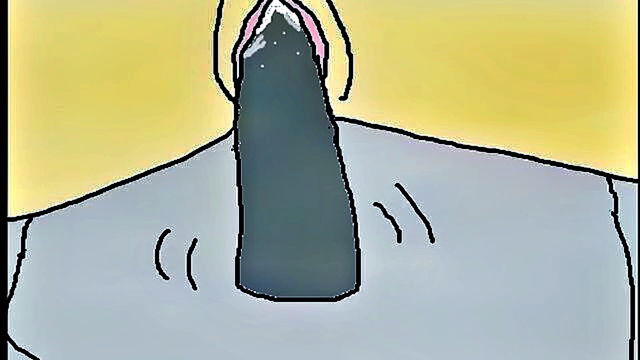 masturbation, cartoon, squirting - animated woman indulges in solo pleasure with ejaculation