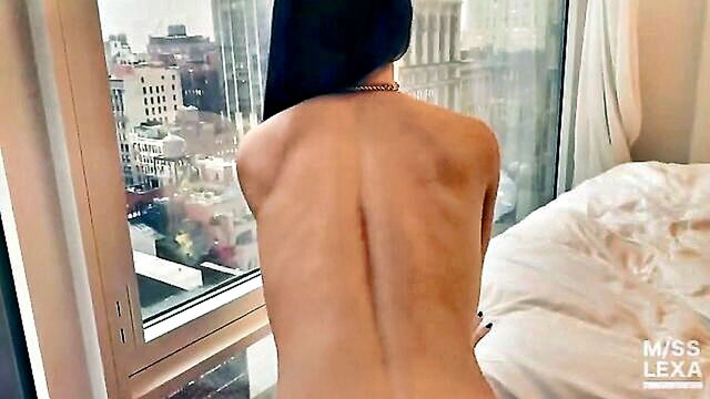 amateur, big tits, milf - brunette beauty gets a handsjob and anal from vip in nyc