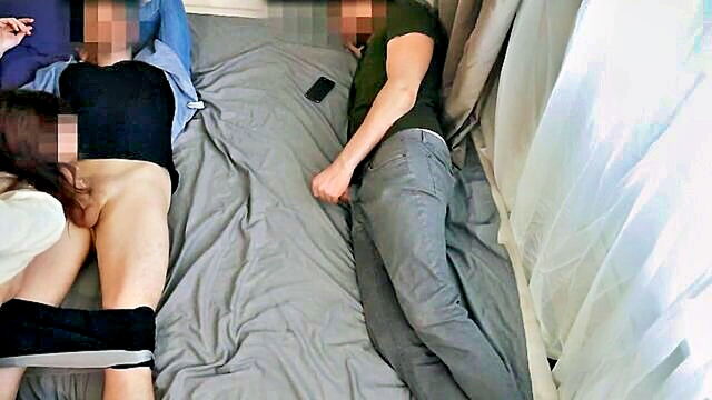 american, cheating, blowjob - college stud gets double teamed by his girlfriend and her lover