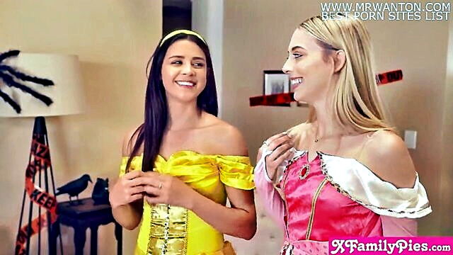 Lily Larimar, Kylie Rocket - kylie rocket and lily larimar indulge in threesome with stepbro share his cock Teen BFF