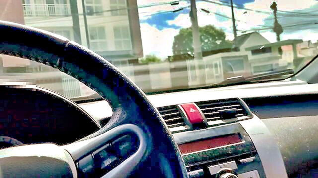 amateur, public, anal - risky public sex in a parked car with amateur milf