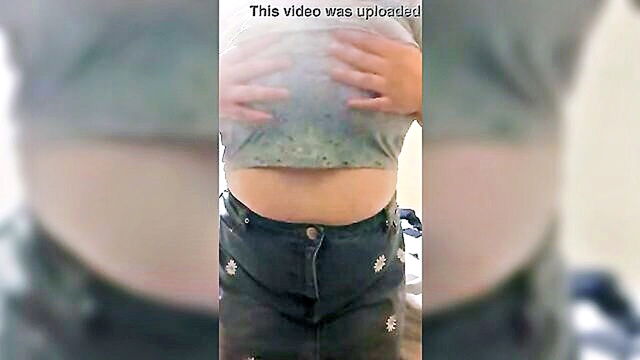 amateur, bbw, tits - voluptuous woman with large breasts showcases her assets in homemade video