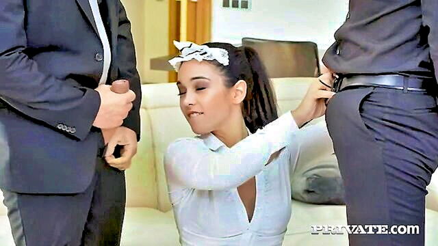 Ginebra Bellucci - high class maid ginebra bellucci pleasures two men with her insatiable appetite Private