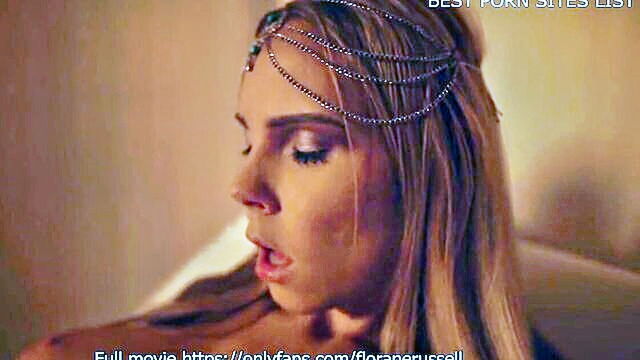 babe, masturbation, blonde - florane russells incredible solo performance using sex toys and a dildo