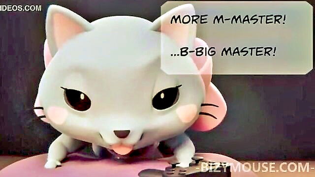 Kitty Cat, Kitty - fluffy pussy of a cute kitty gets animated in this explicit video