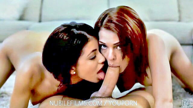a sensual compilation of pov blowjobs and deepthroats with brunette performers : Naughty America