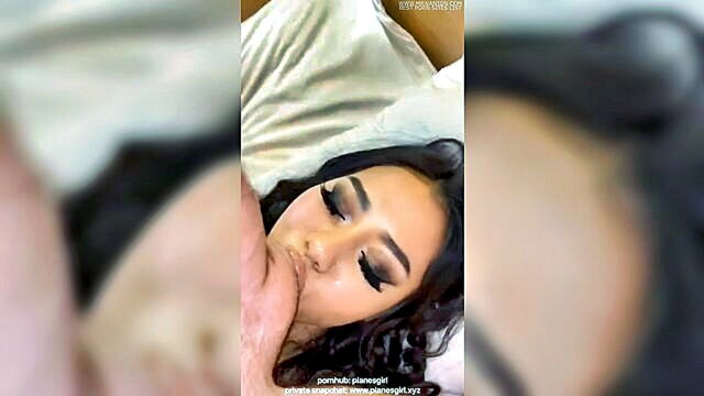 blowjob, 60fps, brunette - verified amateur asian babe receives intense creampie on valentines day