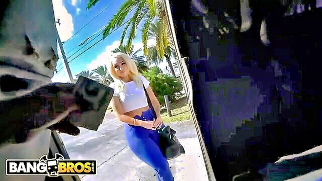 Alexis Andrews - alexis andrews a blonde stripper with a big butt engages in cowgirl and hardcore riding on bangbus Bang Bus