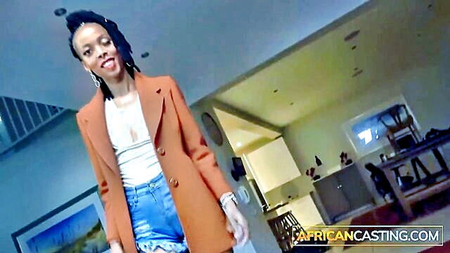 kenyan beauty satisfies her agents huge penis in pov : African Casting