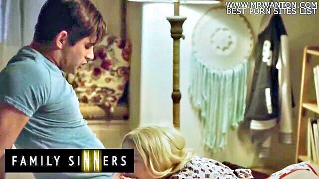 Kenzie Reeves - step sister confronts step brother over a mishap leading to a steamy encounter with intense oral pleasure Family Sinners