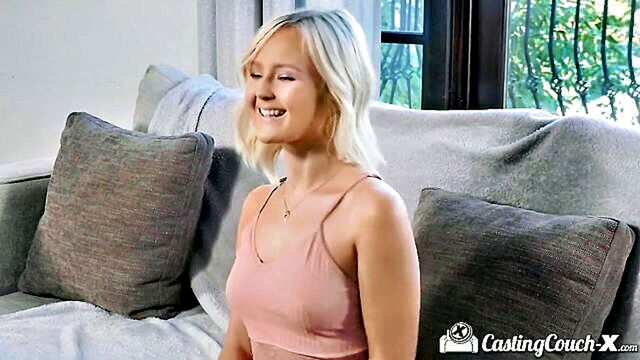 Natalia Queen - naive blonde on casting couch gets fucked and cums hard Casting Couch - X