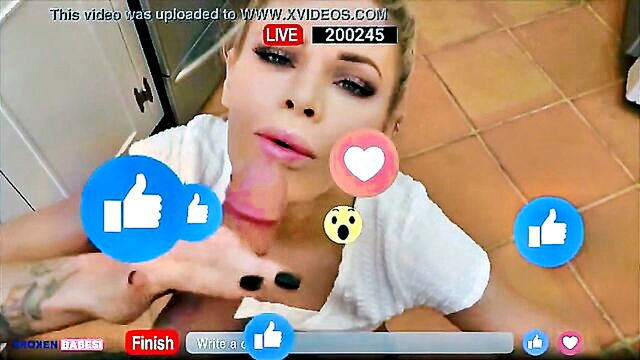 Jessa Rhodes - cheating babe satisfies stepbrother on facebook live Broken Babes