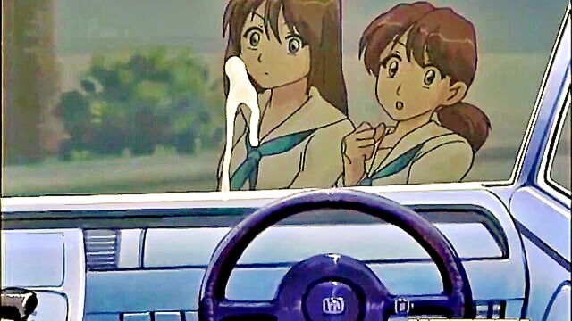 voluptuous anime milf enjoys public sex in her car : Hentai Pros