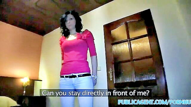 czech beauty gets hardcore creampie in hotel room : Public Agent