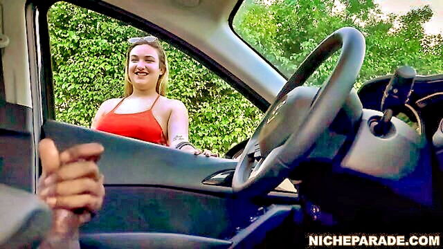 interracial couple enjoying public handjob and cumshots : Niche Parade