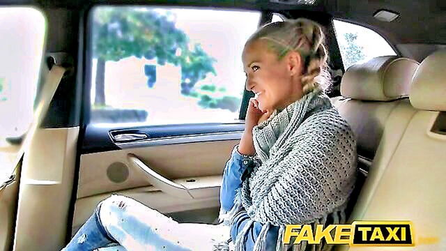 Nicole Vice - a married woman engages in oral and intercourse with a taxi driver in a public setting Fake Taxi