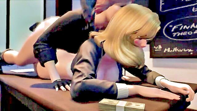 futa boy gets paid to have sexual relations with girl in front of teacher : Futanari