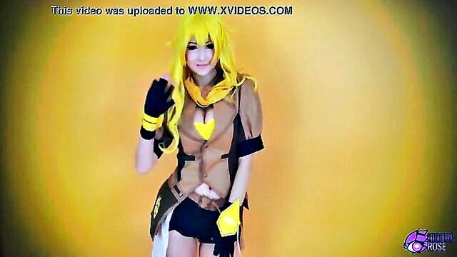 Hidori - yang rwby in voluptuous cosplay with explicit scenes cosplay