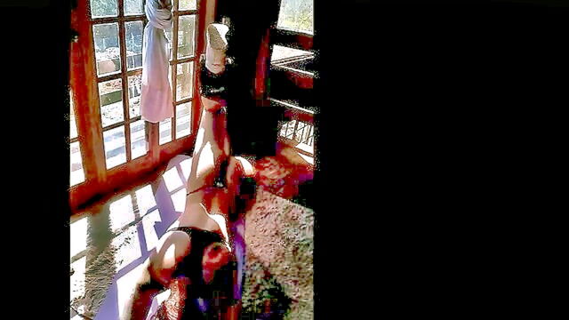 Bruninha Fitness - fitness enthusiast bruninha trains in panties near neighbors house Bruninha Fitness