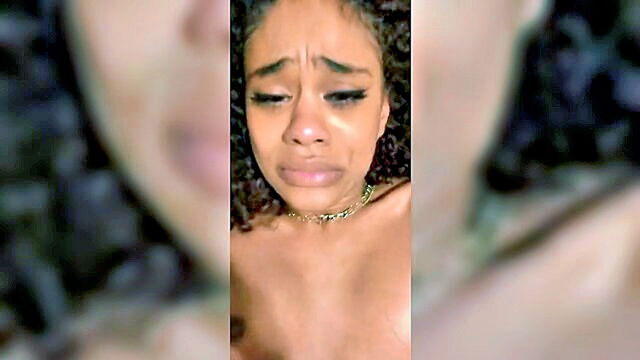 ebony, threesome, amateur - wild party with interracial threesome and rough sex
