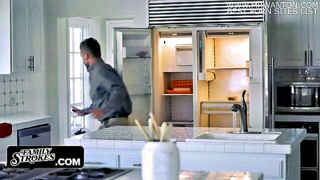Haley Spades - haley spades teases and pleases her stepfather with sensual actions in a steamy video Family Strokes