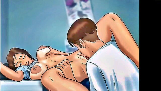 cartoon, big butt, shower - summer fun with jenny explicit shower and romance scenes