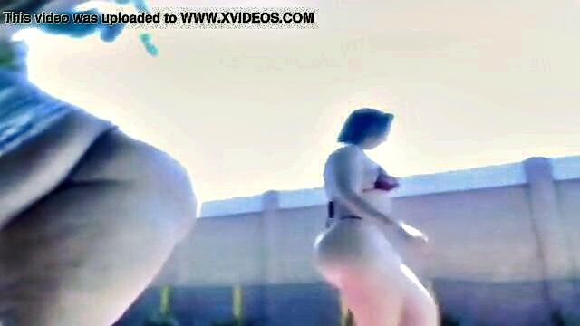 nalgonas, una, culonas - dental flossed buttocks of two individuals enjoying themselves
