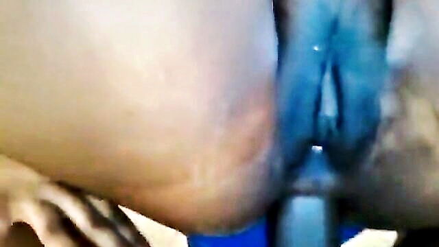 bbw, ebony, anal - ebony amateur gets anal doggy style and sloppy neck licking