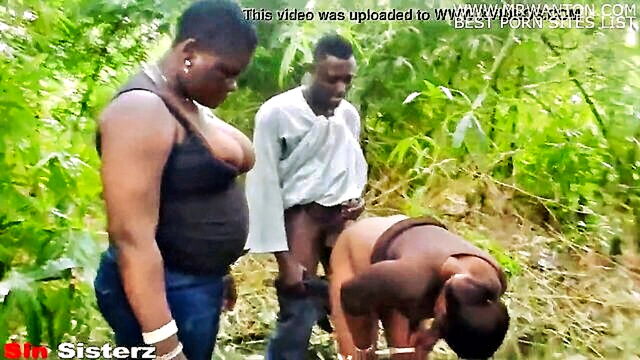 sis invited to the outdoors by african stud and his sister for some local fun : Sin Sisterz