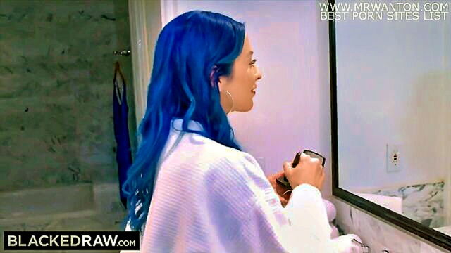 Jewelz Blu - interracial couples sex tape showcases doggy style and missionary positions Blacked Raw