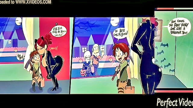 milf, big butt, cartoon - sensual mature woman and engage in animated sexual activity showcasing their voluptuous figures and skilled oral talents