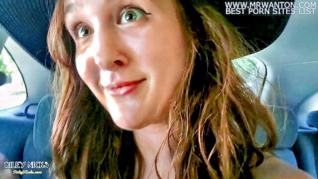 Riley Nicks - teen riley indulges in solo pleasure in the back of an uber solo female public and outdoor scenarios